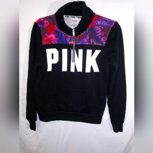 PINK Victoria's Secret Quarter Zip Sweater